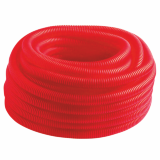 Труба гофрированная ПНД MVI, Д20 (внутр 18 мм), красная